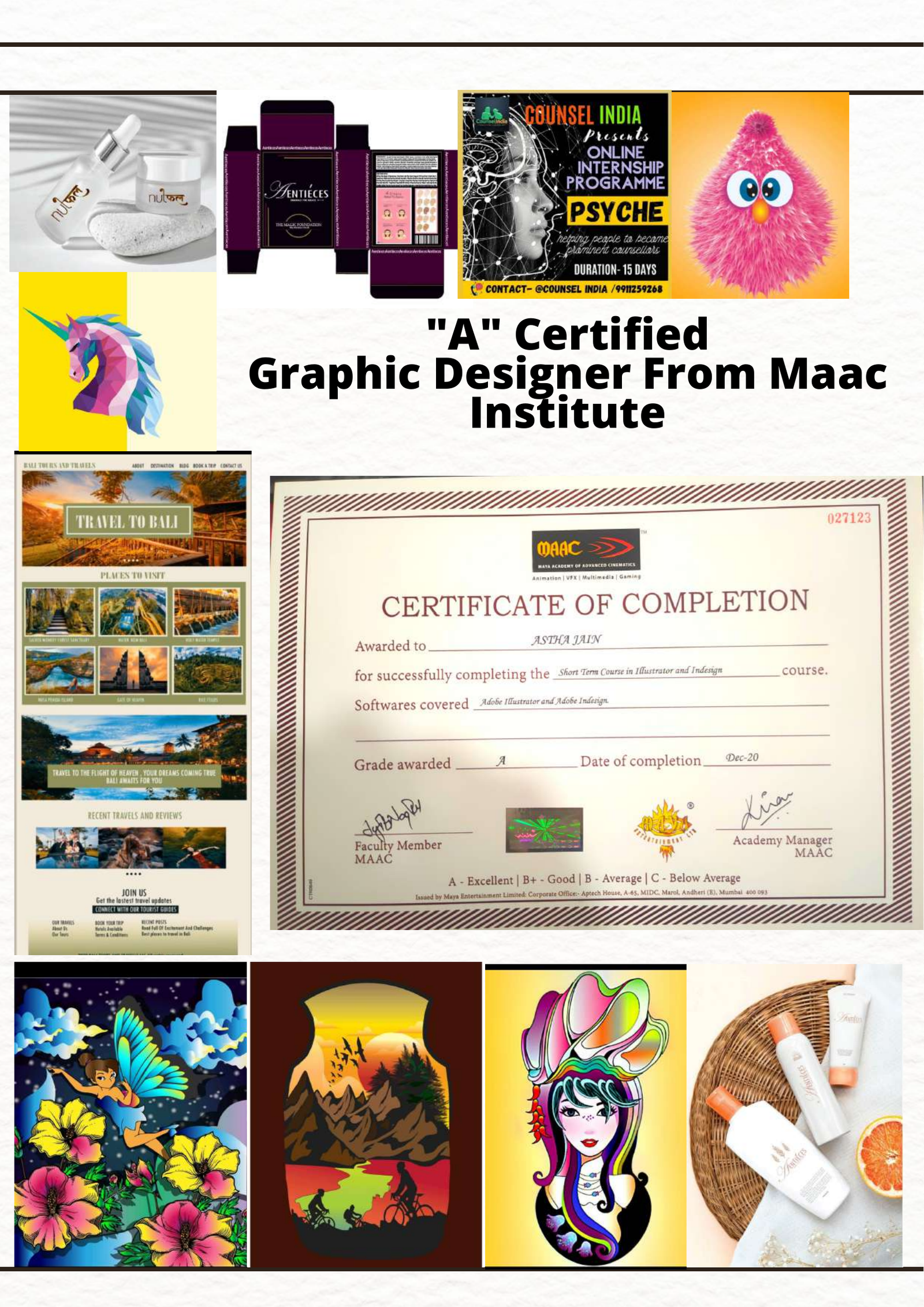 Graphic Designer from MAAC Institute