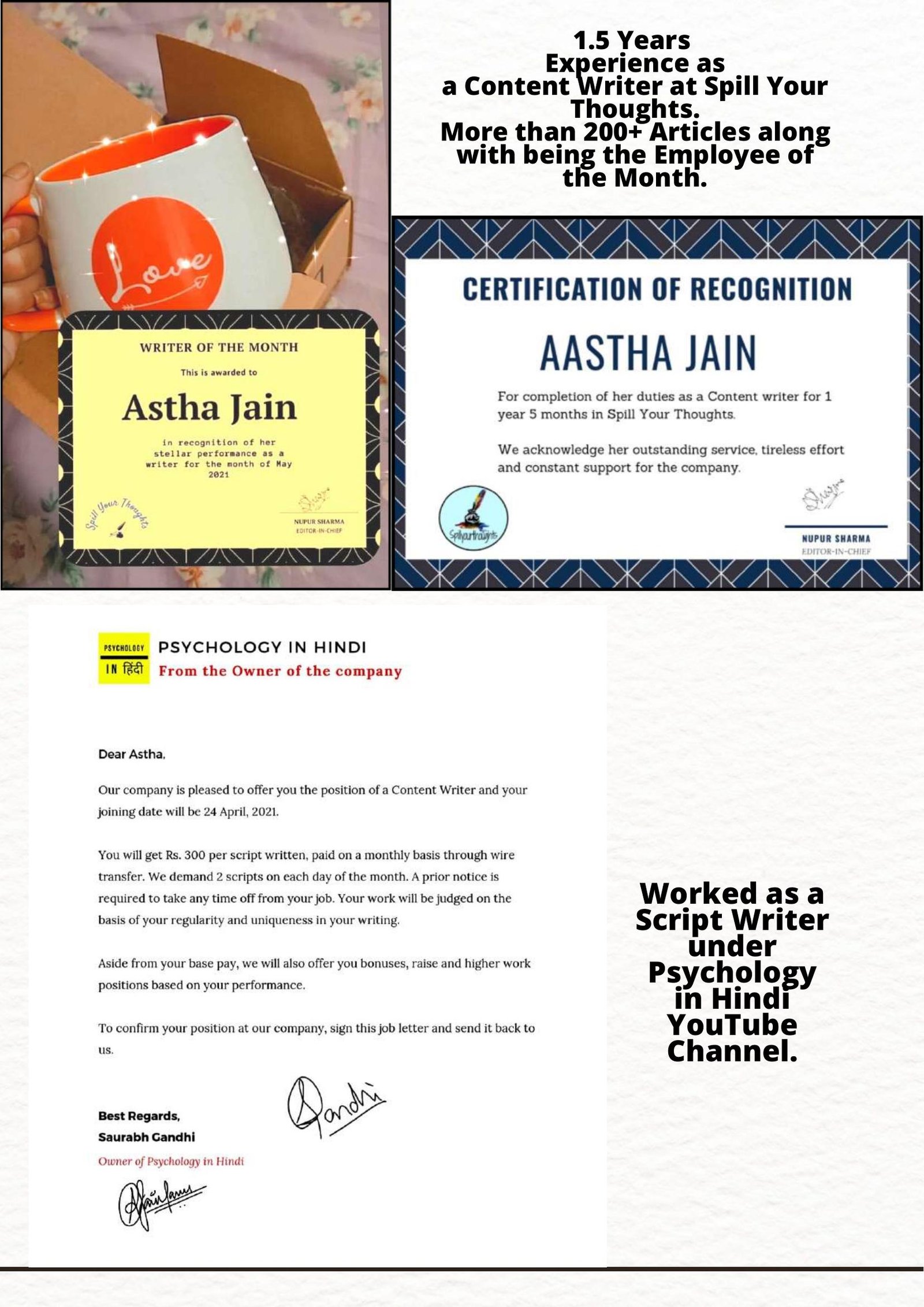 Certification of Recognition